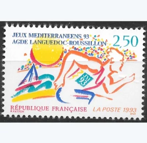 Timbre français 1993 Jeux méditerranéens YT N°2795**