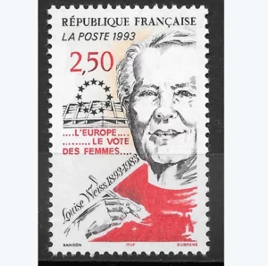 Timbre français 1993 Louise Weiss YT N°2809**