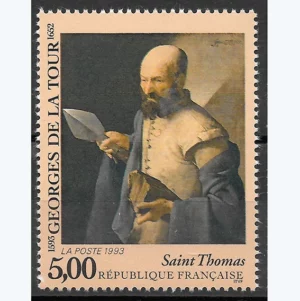 Timbre français 1993 Saint Thomas G de la Tour YT 2828**