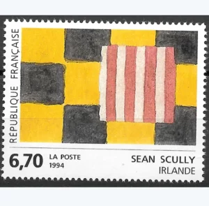 Timbre français 1994 Art Sean Scully YT 2858**
