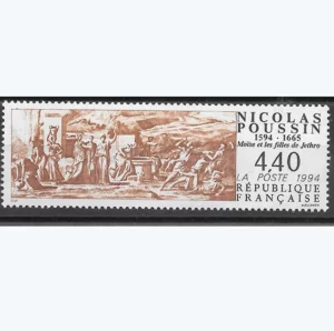 Timbre français 1994 Nicolas Poussin YT2896**