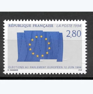 Timbre français 1994 Parlement européen YT N°2860**