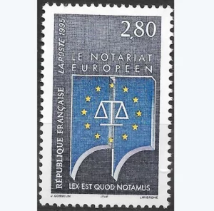 Timbre français 1995 Notariat Européen YT 2924**