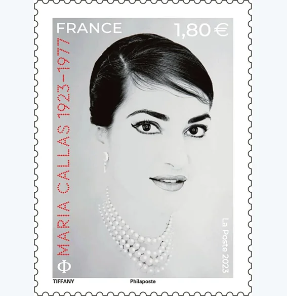 Timbre français 2023 Maria Callas