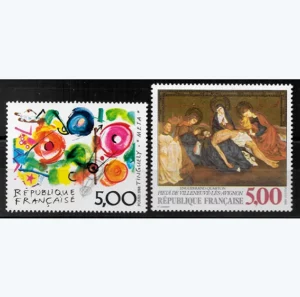 Timbres français 1988 Série artistique YT 2557 et YT 2558**