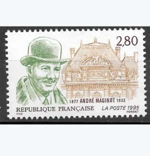 Timbres français 1995 André Maginot YT 2966**