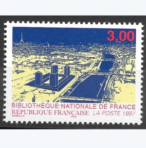 Timbre français 1996 Bibliothèque Nationale YT 3041**