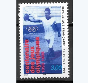 Timbre français 1996 Centenaire Jeux olympiques YT 3016**