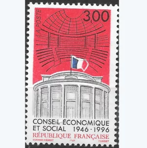 Timbre français 1996 Conseil Economique et Social YT 3034**