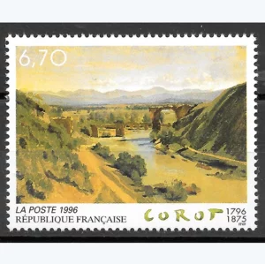 Timbre français 1996 Jean Baptiste Corot YT 2989**