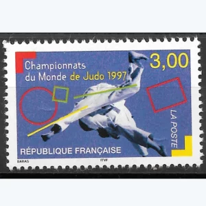 Timbre français 1997 Championnat monde Judo YT 3111**