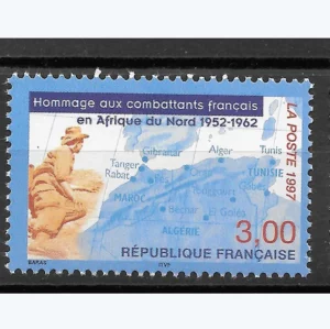 Timbre français 1997 Hommage combattants AFN YT 3072**