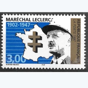 Timbre français 1997 Maréchal Leclerc YT 3126**