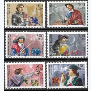 Timbres français 1997 Héros d'aventure YT 3115** à YT 3120**