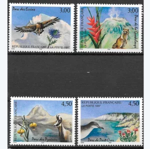 Timbres français 1997 Nature de france XII YT 3054 à YT 3057**