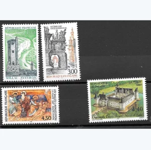 Timbres français 1997 Série touristique YT 3079 à YT 3082**