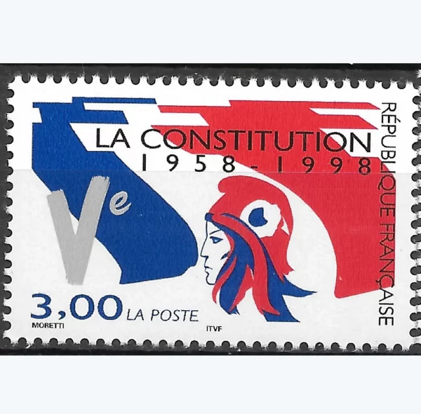 Timbre français 1998 Constitution V ème République YT 3195**