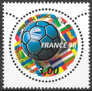 Timbre français 1998 Coupe Monde Football 98 France YT 3139**