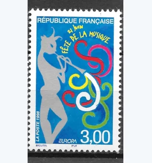 Timbre français 1998 Fête de la Musique YT 3166**