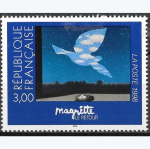 Timbre français 1998 René Magritte YT 3145**