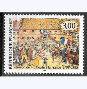 Timbre français 1998 République de Mulhouse YT 3142**