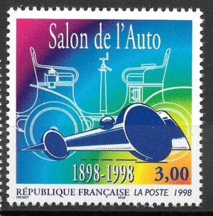 Timbre français 1998 Salon Automobile YT 3186**