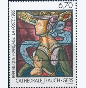 Timbre français 1999 Cathédrale d'Auch YT 3254**