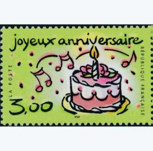 Timbre français 1999 Joyeux anniversaire YT 3242**