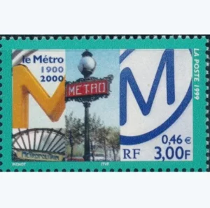 Timbre français 1999 Métro YT 3292**