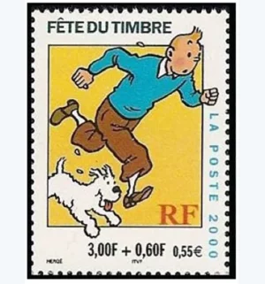 Timbre français 2000 Tintin YT 3304**