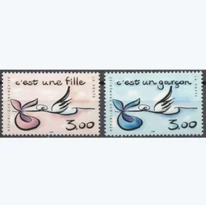 Timbres français 1999 Naissances YT 3231** et YT 3232**