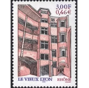 Timbre français 2001 Vieux Lyon YT 3390**