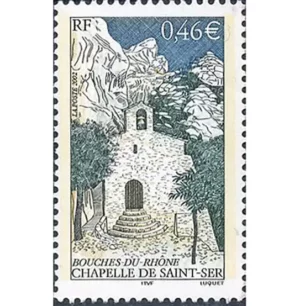 Timbre français 2002 Chapelle de Saint Cer YT 3496**