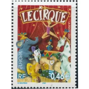 Timbre français 2002 Le cirque YT 3466**