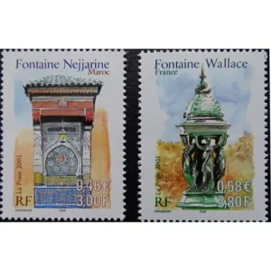 Timbres français 2001 Emission commune Maroc YT 3441 et YT 3442**