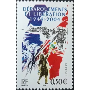 Timbre français 2004 Débarquements YT3675**