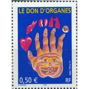 Timbre français 2004 Don d'organes YT3677**