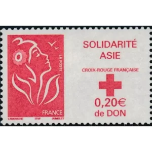 Timbre français 2005 Solidarité Asie YT 3745**