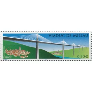 Timbre français 2005 Viaduc Millau YT 3730**