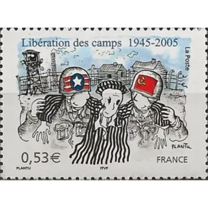 Timbre français 2005 Libération camps YT 3781**