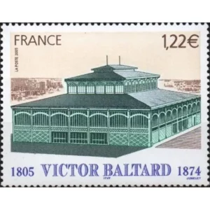 Timbre français 2005 Pavillon Baltard YT 3824**