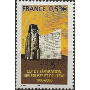 Timbre français 2005 Séparation Eglise Etat YT 3860**