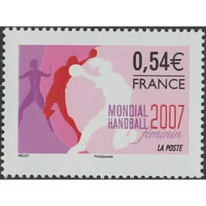 Timbre français 2007 Mondial Handball YT 4118**