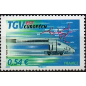 Timbre français 2007 TGV Est YT 4061**