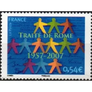 Timbre français 2007 Traité de Rome YT 4030**