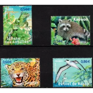 Timbres français 2007 Nature YT 4033** à YT 4036**