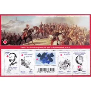 Feuillet français 2009 Croix rouge 150 ans YT F 4386**