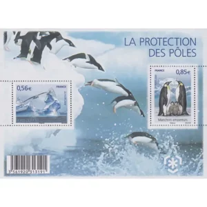 Feuillet français 2009 Protection des Pôles YT F 4350**