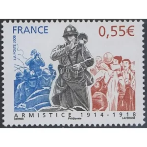 Timbre français 2008 90 ans armistice YT 4322**