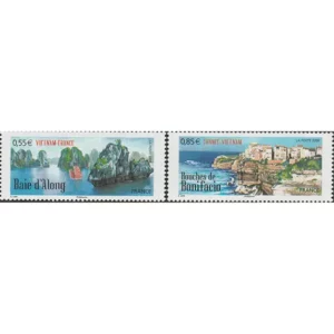 Timbre français 2008 Paysages france Vietnam YT 4284** et 4285**
